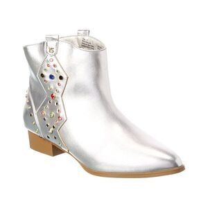 Yosi Samra Miss Dallas Gem Western Boot, Silver